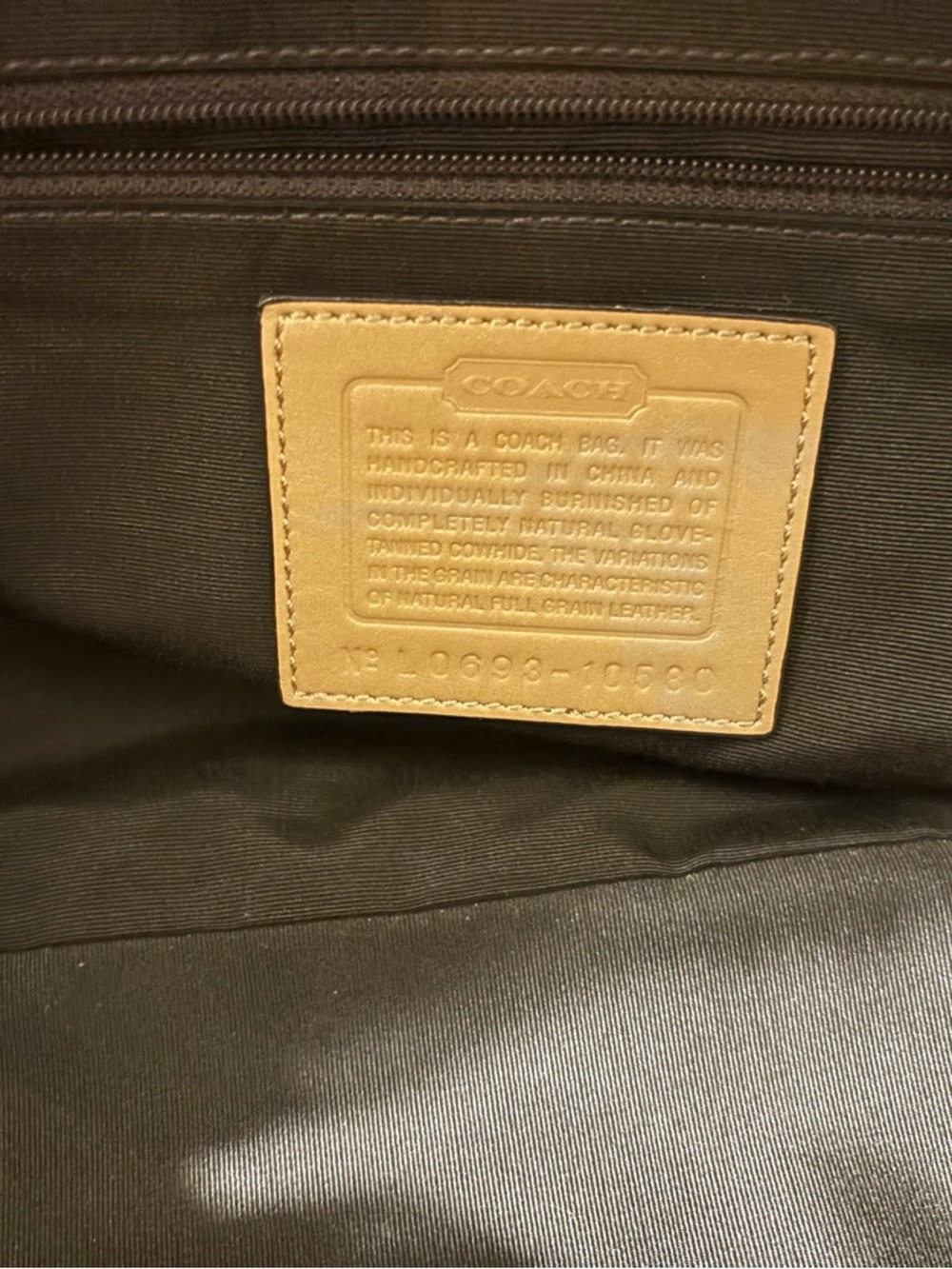 Coach Saddle Brown Leather Shoulder Bag with Silver Hardware - Picture 12 of 16